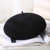 Women New Fashion Casual Breathable Knitted Linen Beret Hat Painter Cap Ladies Outdoor Beret In Winter Autumn