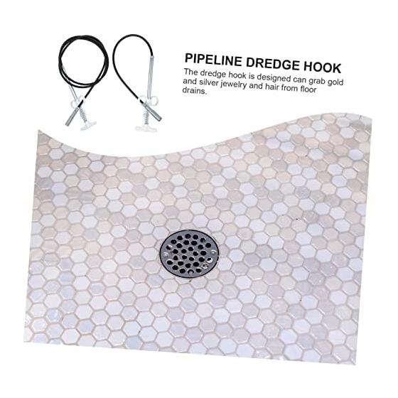 ARTIBETTER 2 Pieces Drain Cleaning Tool, Drain Cleaner Stick, Flexible Plug, For Removing Hair and Food Debris, Home Drain Removal Goods, Suitable