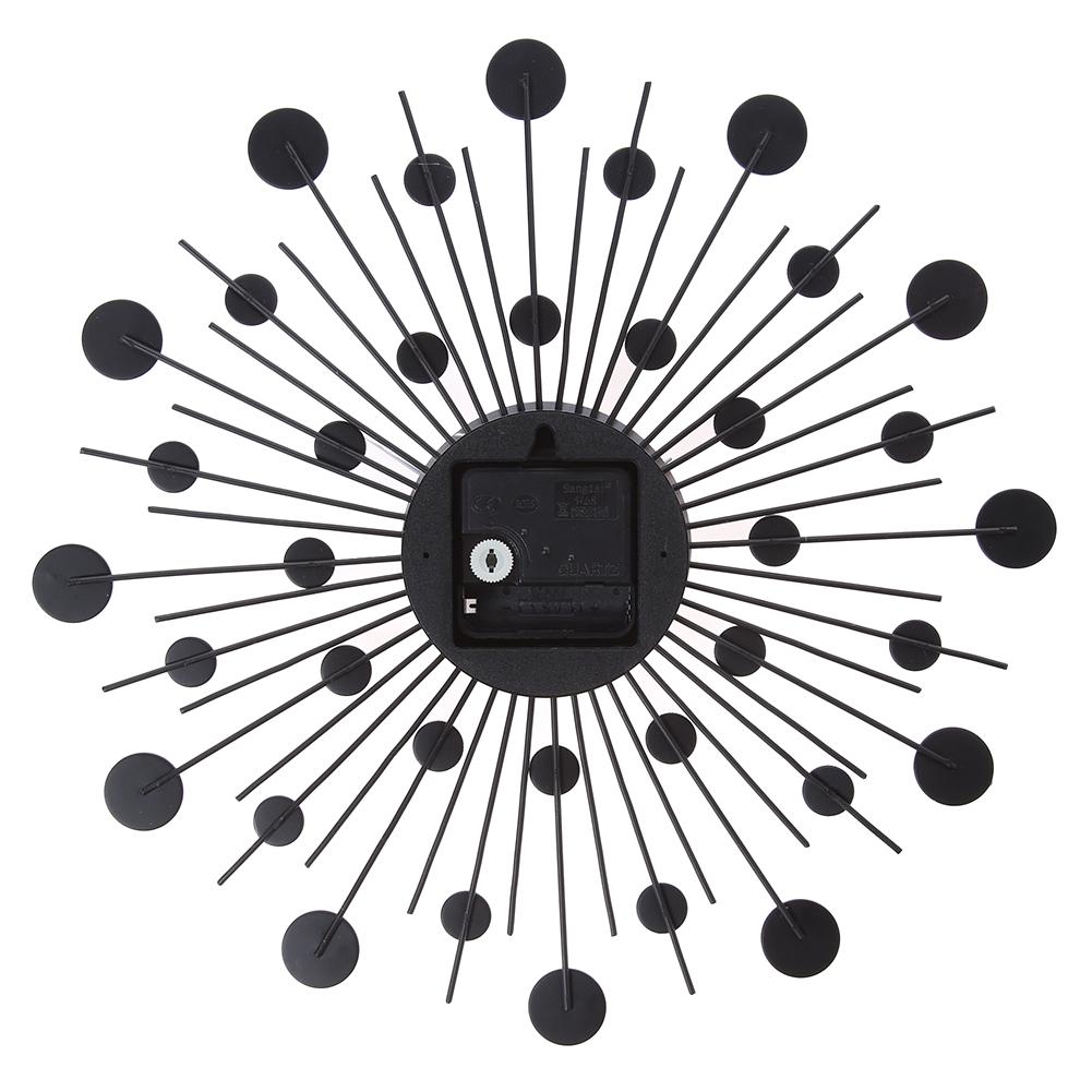 33cm Round Wall Decoration Clock Quartz Movement Hanging Digital Clock Battery Powered Artistic Background Housewear Furnishings