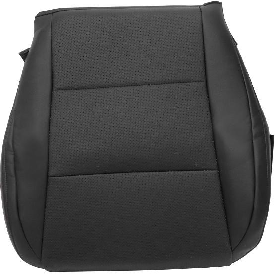 Priprilod Black Perforated Leather Driver Side Bottom Replacement Seat Cover Compatible with Lexus ES350 300h 2013 2014 2015 2016 2017 2018