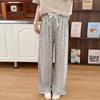 Lyersay Cotton and Silk Wide-leg Pants, Pajama Pants, Walking Pants, Loose and Casual, Can Be Worn Outside, Large Size 10 Women's Thin Trousers