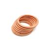 Copper Flat Washer M25 Seal Gasket Inner Diameter 25mm Sealing Ring Thin Sheet T3 Red Copper Washer(25x31x3 (5pcs))
