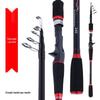 Telescopic Carbon Fiber Casting Rod with Gun & Straight Handle