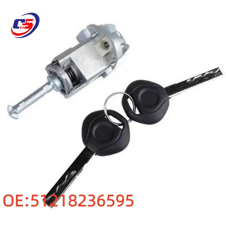 BMW E46 (2003-2005) Door Lock Cylinder Set with Keys - Part #51218236595