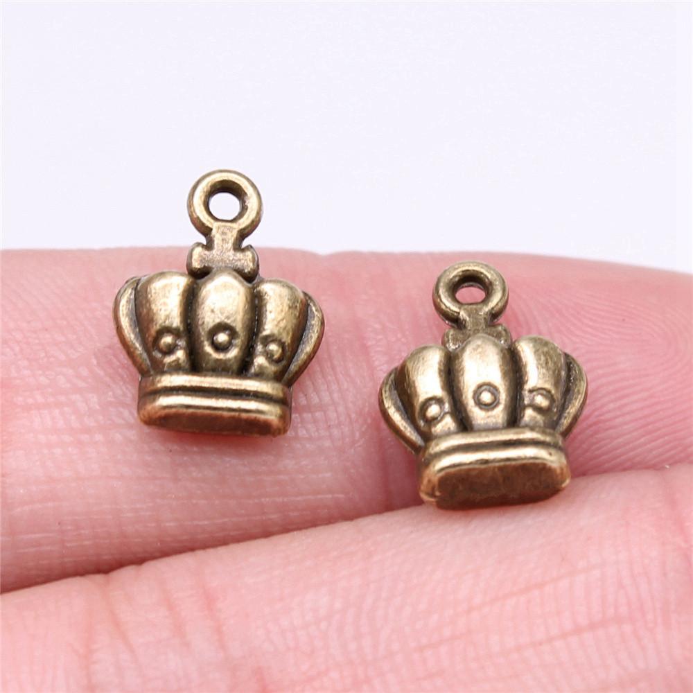 Charms Crown Pendants Minimalist Jewelry Components QC035