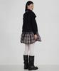 SETSETSET Rose Jacquard Scarf Blouse Black