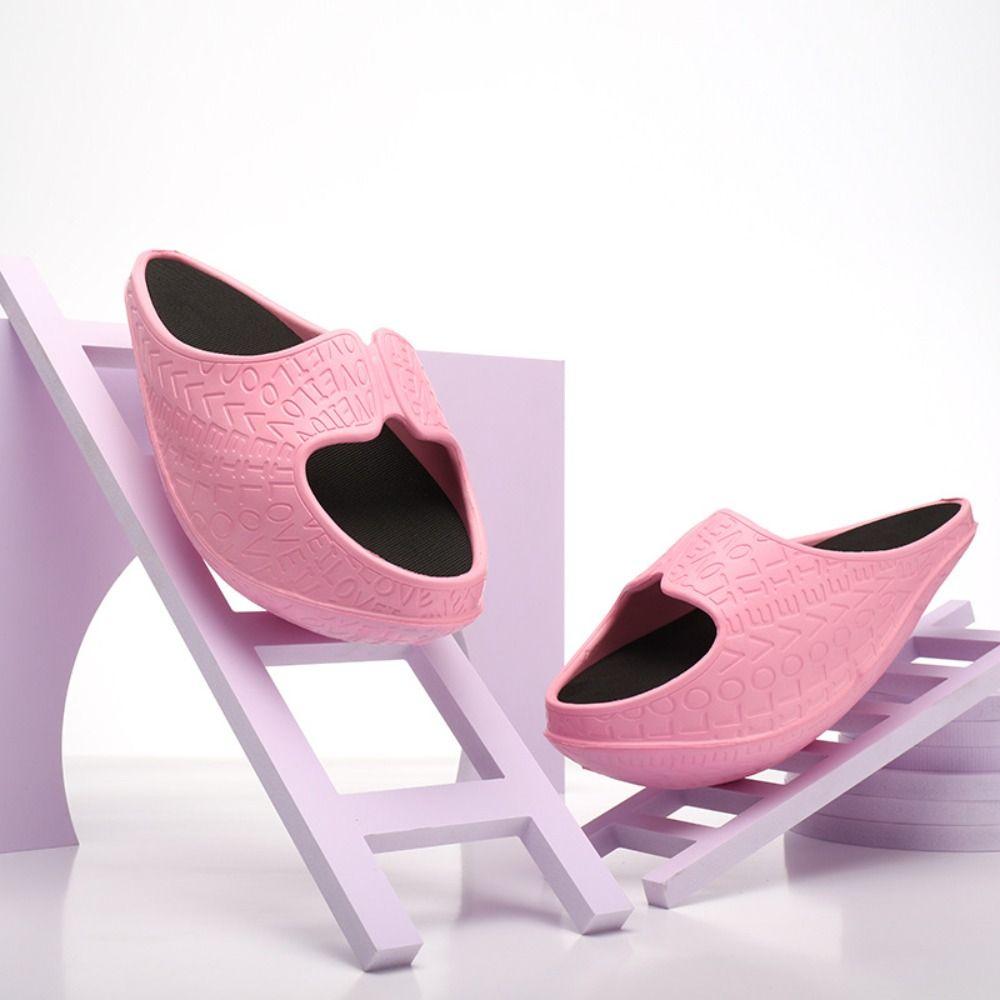 1 Pair Ankle Calf Stretching Sandals Rocking Rocking Slipper Body-shaping Slippers  Summer Season