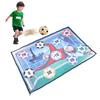 Soccer   Game Mat Set Indoor Outdoor Foot  Toss Target Game Toss Soccer Goal Game with Soccer   for Boys
