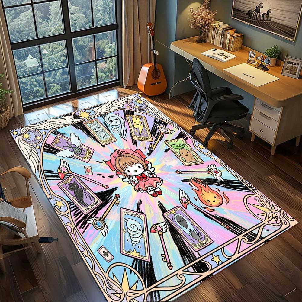 Cardcaptor Sakura Gamer Home Large Area Non Slip Washable Floor Mat Rug Carpet Bedroom Decor.-TING