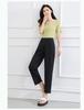Haren Pants Summer Casual Solid Color Versatile Slimming High-Waisted Women's Casual Pants