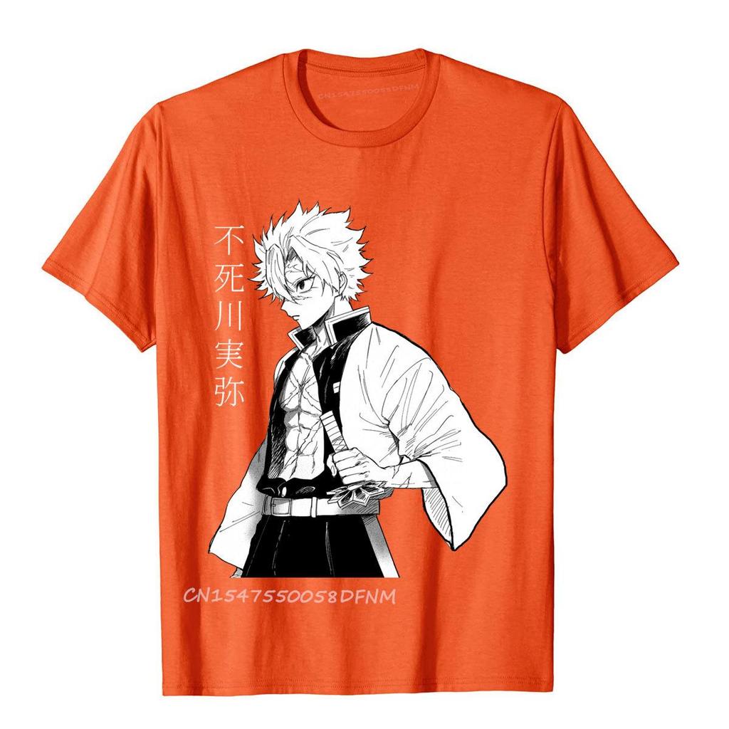 Classic Photo Sanemi Demon Anime Premium Cotton Boy Top T-Shirts Japan Style Tops T Shirt Funny Normal