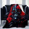 1pc Skull Printing Lightweight Flannel Blanket, Comfortable and Warm Blanket, for Camping Sofa Bed and Couch Office, Gift