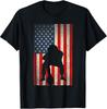 Patriotisches USA Flagge American Football Saison Party Lineman T-Shirt Unisex T-Shirt