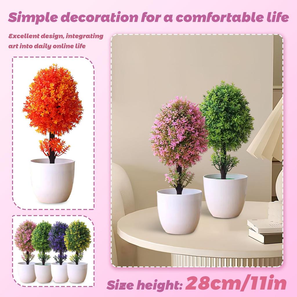 Simulazione Pianta Verde Vaso Ornamenti Combinazione Piante Ornamenti da Tavolo per Interni Simulazione Pianta Fiore Artificiale Bonsai