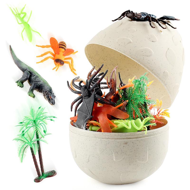 20-Piece Set Of Children'S Insect Model Ornaments, Scene Maps, Cognitive Animal Models, Early Education Toys