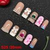 Glossy Hand Paint Thickness Acrylic Handmade Nail Sets 10PCS Multicolor Luxurious Gorgeous UV Gel Carved Artificial Manicure Art