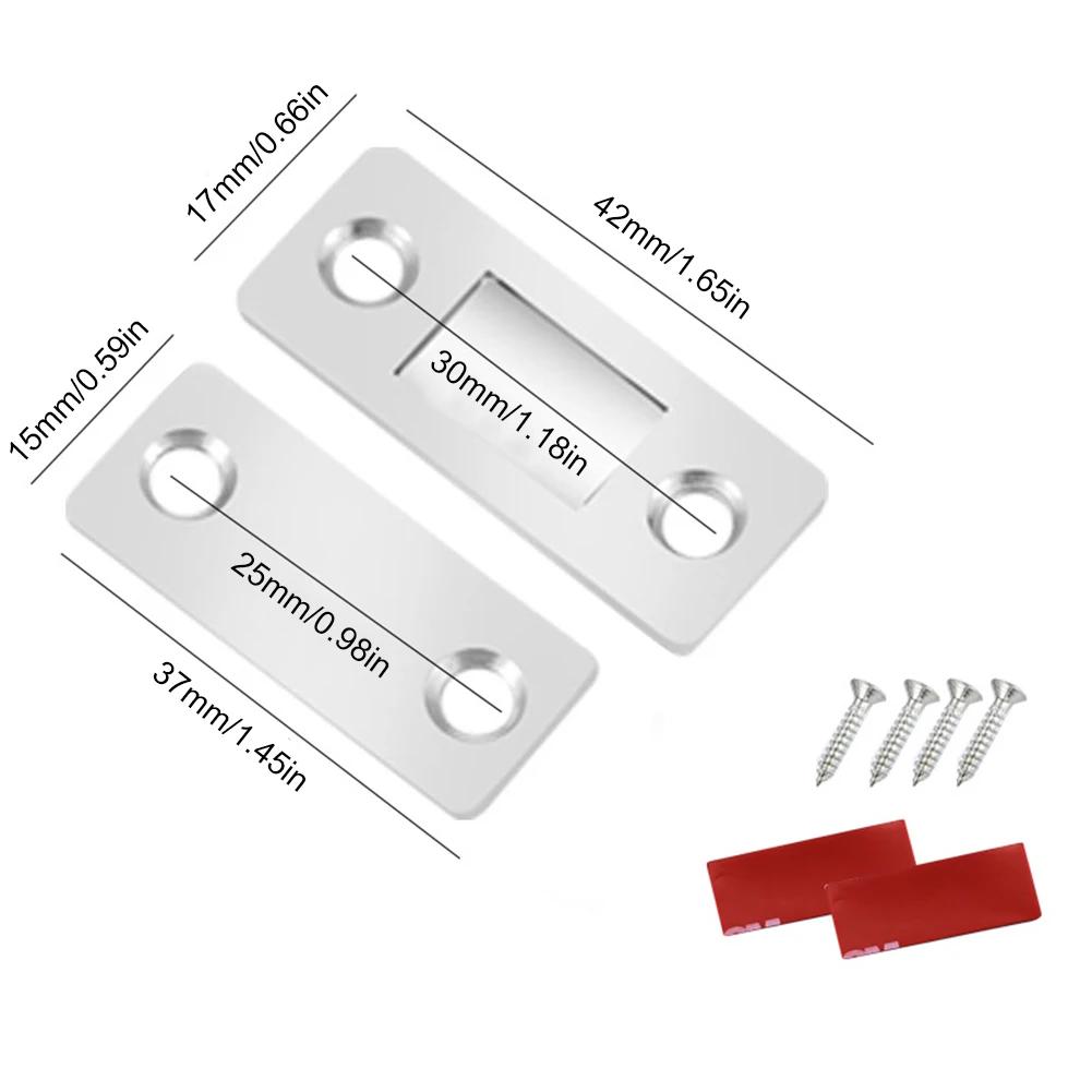 Strong Magnetic Cabinet Catches Ultra Thin Unvisible Cabinet Door Magnet Closer Catch Magnetic Latch Cupboard Flat Type