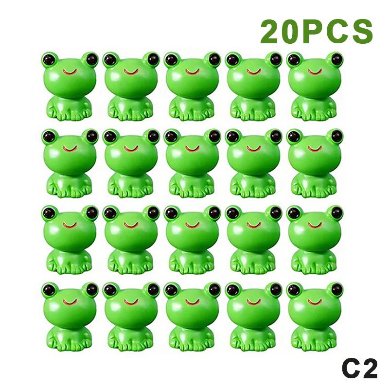 10/20Pcs Mini Resin Frogs Statues Frogs Figurines Garden Decor Fairy Garden Ornaments Indoor/Outdoor Microlandscapes Home Decor