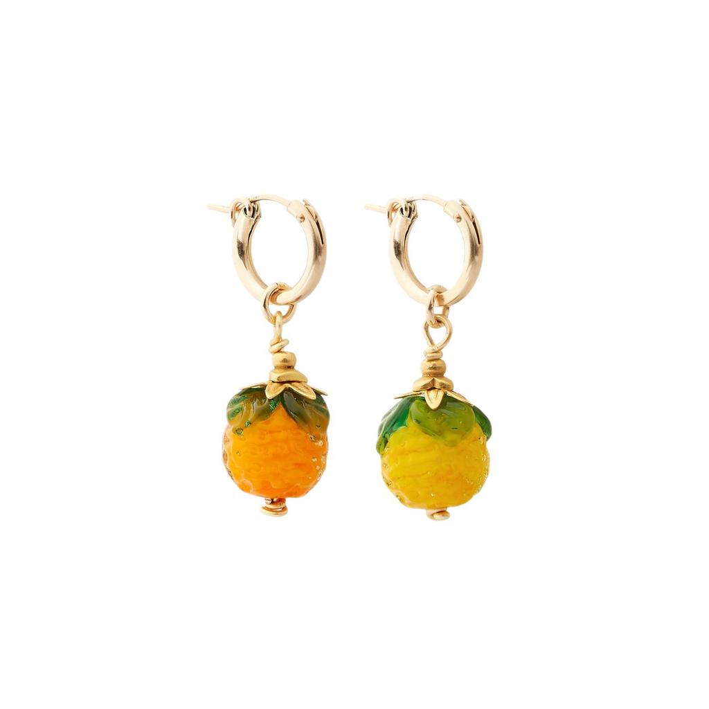 Fashion Summer Color Fruit Series Strawberry Raspberry Earrings Earrings Gold-Plated Color Retention