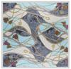 90X90Cm Silk Scarf Women Belt And Rope Design Foulard  Neckerchief Square Scarf Female Bandana Office Lady Headband