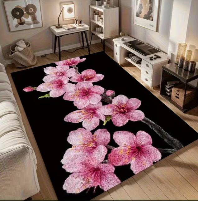 

Home Decor Retro Flower Pattern Carpet Decorative Style Living Room Carpet Sofa Door Mat Bedroom Carpet Other Suitable Carpets 40x60cm