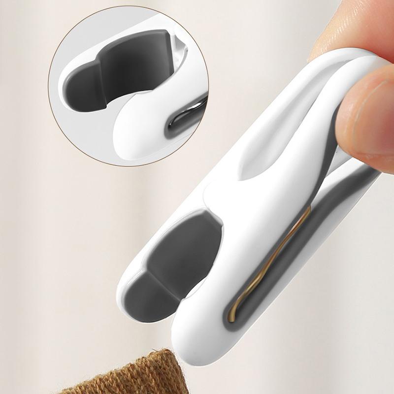 12Pcs Clothes Pegs Dry Quilt Single Clothespins Household Cotton Quilt Hanger Fixed Large Windproof Clip Clothe Folder Organizer