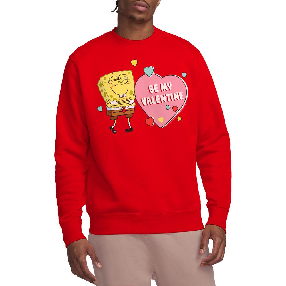 SpongeBob SquarePants Unisex Adult Be My Valentine Sweatshirt