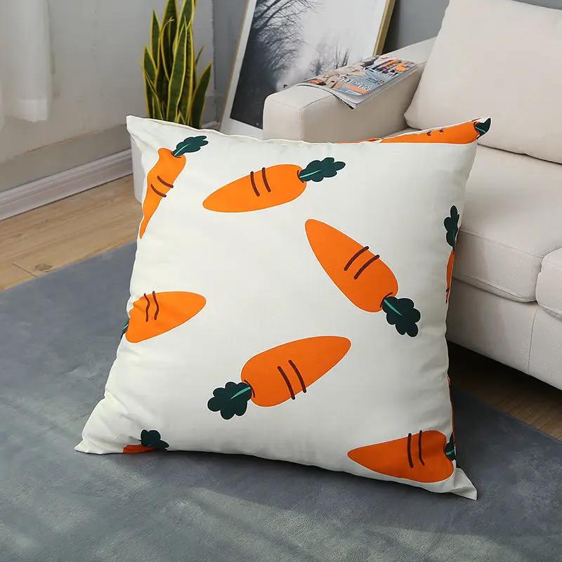 Floral Series Printing Pattern Decoration Home Pillowcase Square Office Cushion Cover