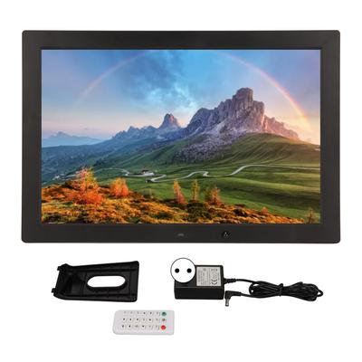 Digitaler Bilderrahmen, 17 Zoll, HD, Bewegungssensor, Video, Musik, elektronischer Bilderrahmen mit Fernbedienung