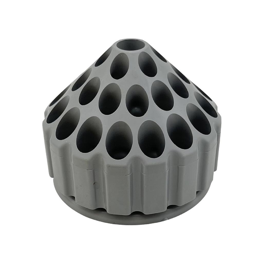 360 Degree Rotating Plastic Storage Box for Nail Drill Bits with Multi Holes Designs Dental Polishing Grinding Head Case