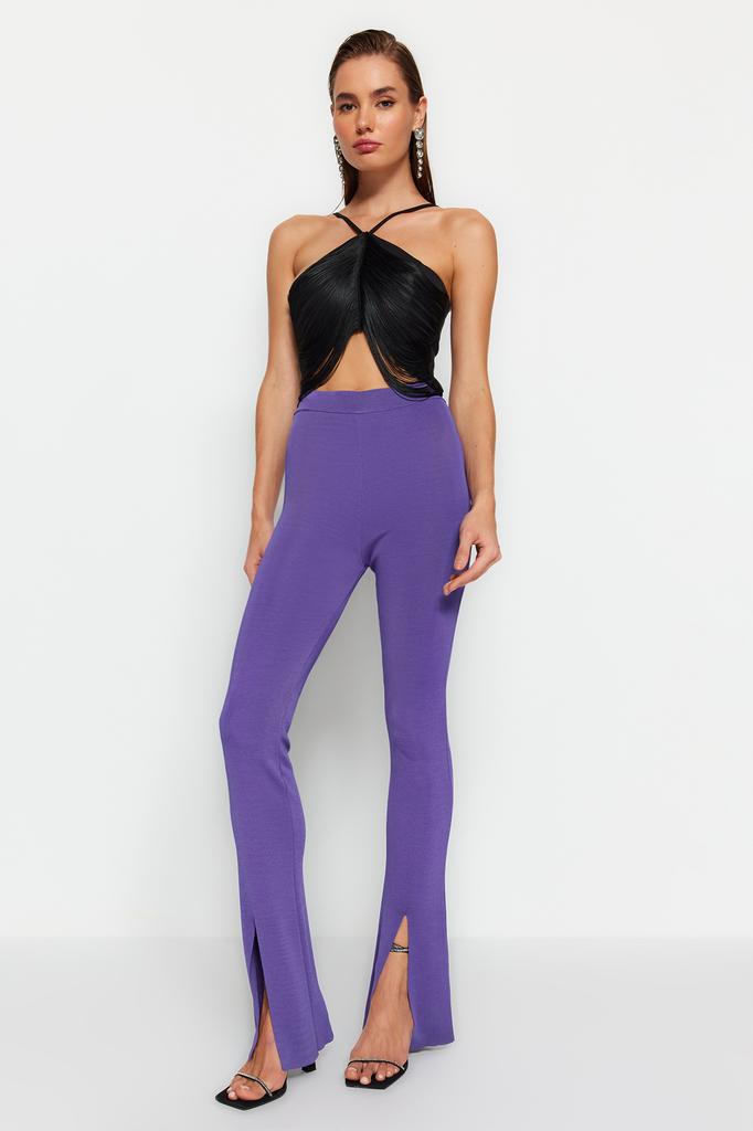 Women's Fashion New Blouse Black Tassel Detailed Crop Woven Blouse