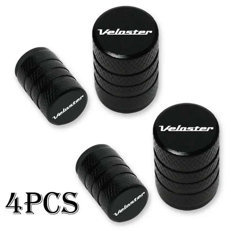 4pcs Car Wheel Tire Valve Caps Tyre Stem Covers Airdust Waterproof For Hyundai Veloster Accessories Valve Stems 1