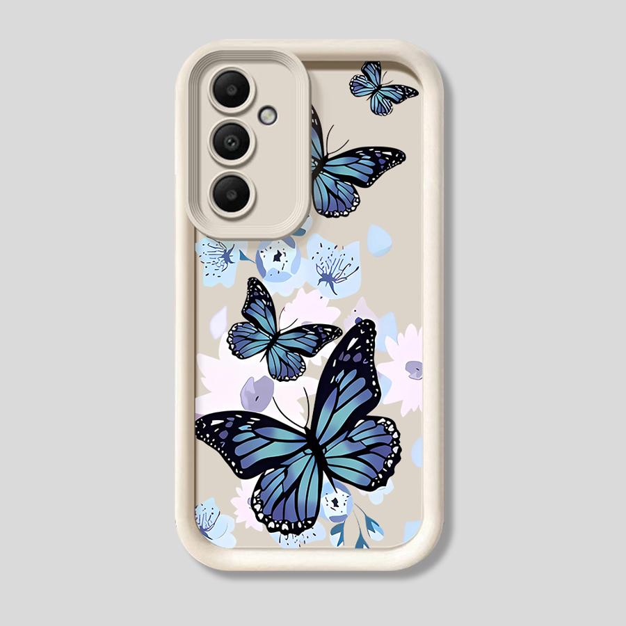 INS Retro Butterfly Case for Samsung Galaxy A52 A54 A31 A25 A26 A23 A34 A73 A32 A22 A21s A53 A24 Soft Cover