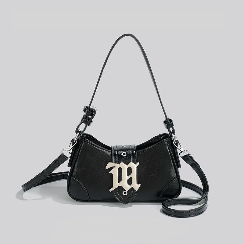 Luxury Silver Underarm Bag For Women Y2K Hot Girl Niche Multiway Handbag Shoulder Crossbody Purse