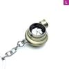 Chrome Metal Turbo Charger Keychain Keyring, No Plastic Spinning Compressor
