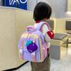 Adorable Kindergarten Cartoon Backpack Trendy Color Block Large Capacity Design