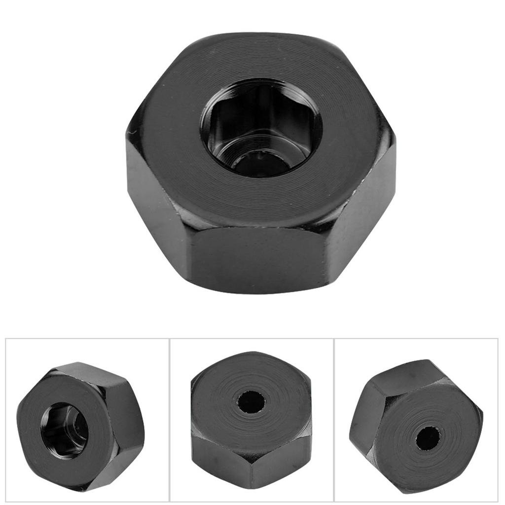 Aluminium Alloy 5mm To 12mm Wheel Hex Hub Adapter for WPL 1634 RC Truck (Silver)
