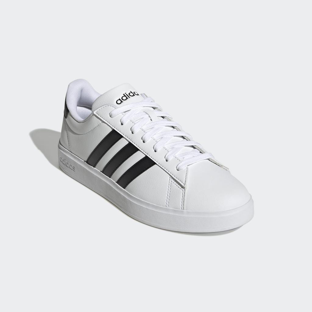Grand Court Chaussures Blanc Taille cm 2.0 Baskets, Blanc/Noir Core/Chaussures (GW9195), 26,0