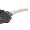 Frying Pan Aluminium Fast Conduction 3 Layers Thickened Wooden Handle Cooking Skillet for Family