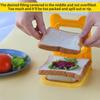 Sandwich Cutter and Sealer, Square Pocket Sandwiches Cutter Uncrustables Maker, Sandwich Cutters for Kids Love Lunchables (Red)