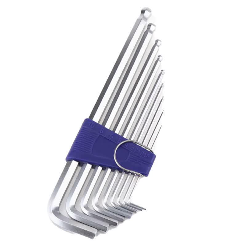 Qidongsheng 9-Piece Extra Long Hex Key Set