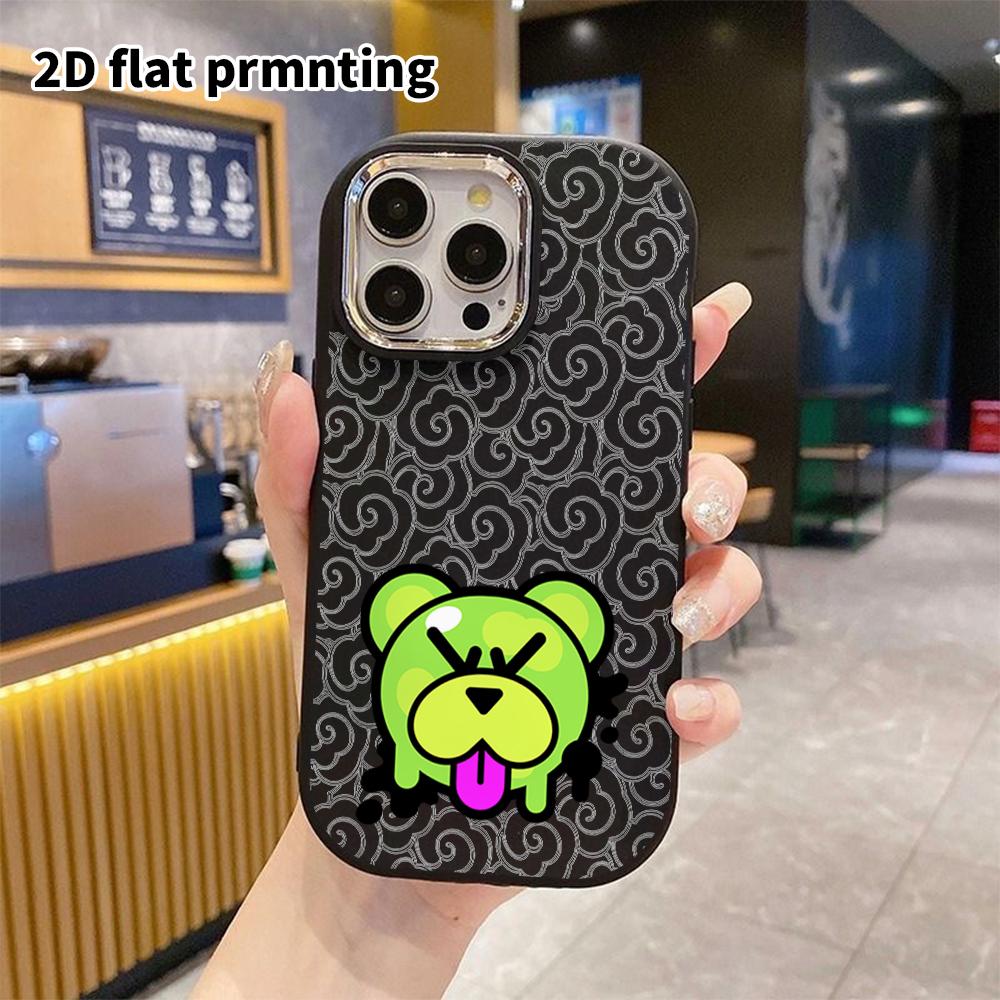 Phone Case: 2D Flat Design Suitable for iPhone 18 17 16 15 14 13 Pro, Couple Style, Doodle Bear, Christmas and Halloween Gifts