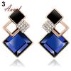Womens Eardrop Earrings Plastic Rhombic Party Jewelry Korean Style