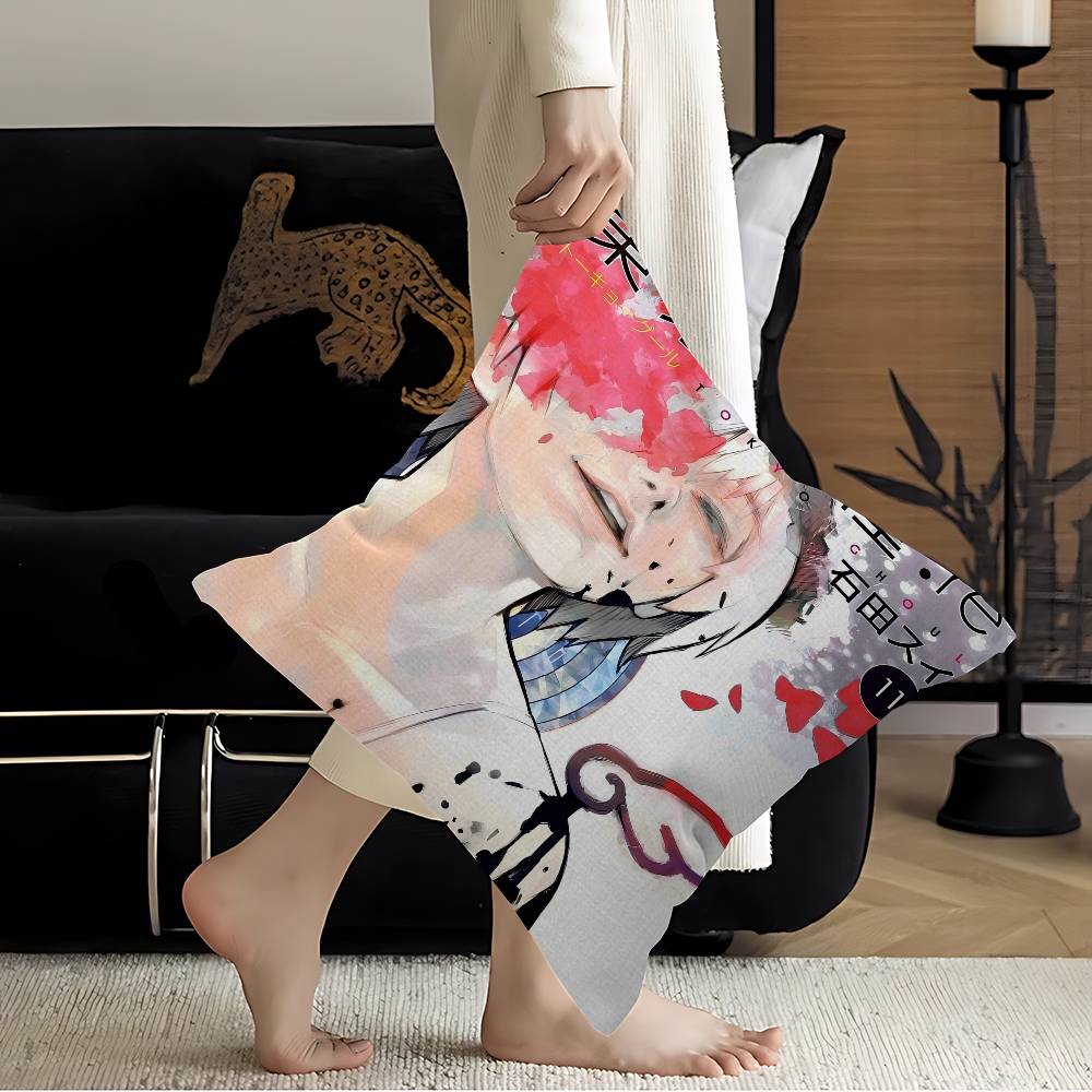 

Токийский Гуль Подушка Наволочка Подушка Гостиная Диван Домашний Декор На Заказ 12x12Inch