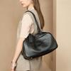 Leather Fashion Women's Commuter Premium Underarm Large Capacity Shoulder Bag First Layer Cowhide Boston Pillow Bag