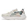 Li Ning Qing You Tessuto Pelle Sintetica Antiscivolo Resistente all'Usura Scarpe Sportive Casual Basse Sneakers da Uomo Grigio Verde AGLT057-4