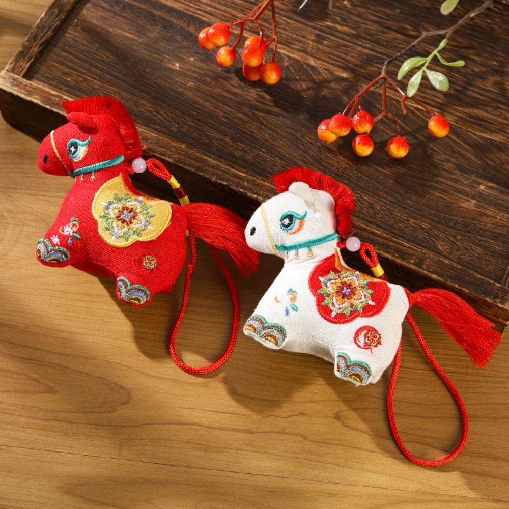 Embroidered Embroidery Mascot Pony Pendant Horse Doll Bag Horse Hanging Decoration  Kids