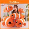 Plush Clownfish Toy Ocean Animal Stuffed Fish Cushion For Kids Playroom Decor