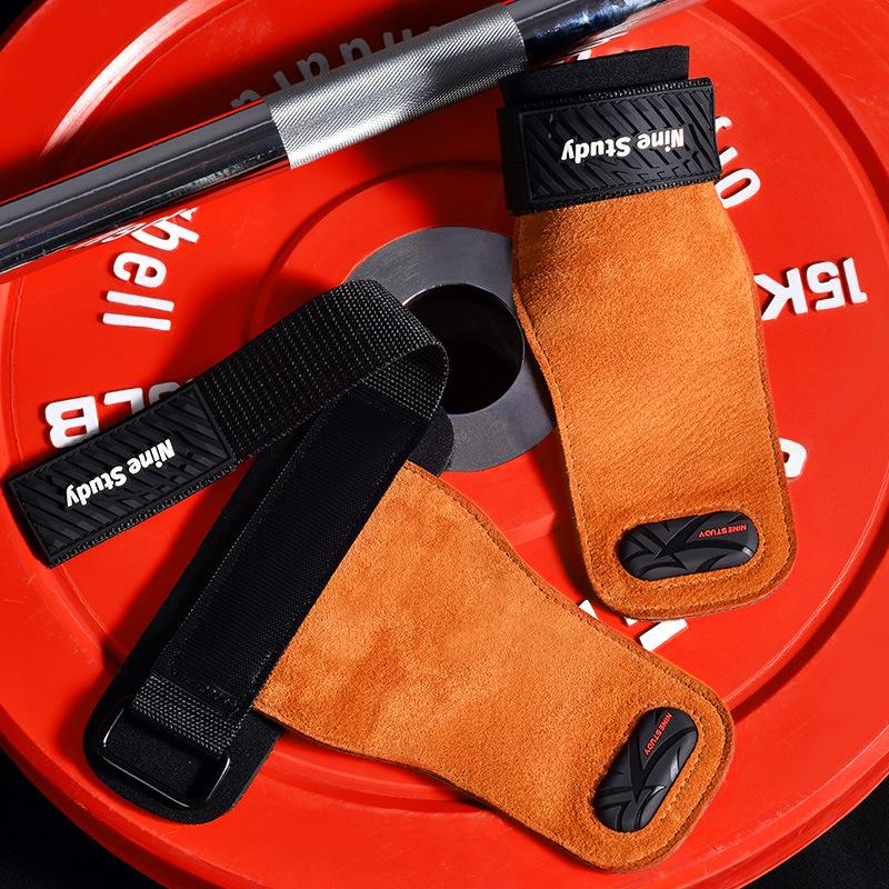 Hovězí kůže, posilovací rukavice, vzpírání, fitness, shyby, crossfit, cvičební vybavení, protiskluzové, odolné proti opotřebení, ochrana dlaní