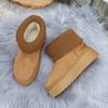 Fleece thickened snow boots women's short boots New comfortable and warm cotton shoes for the winter of 2025 for women